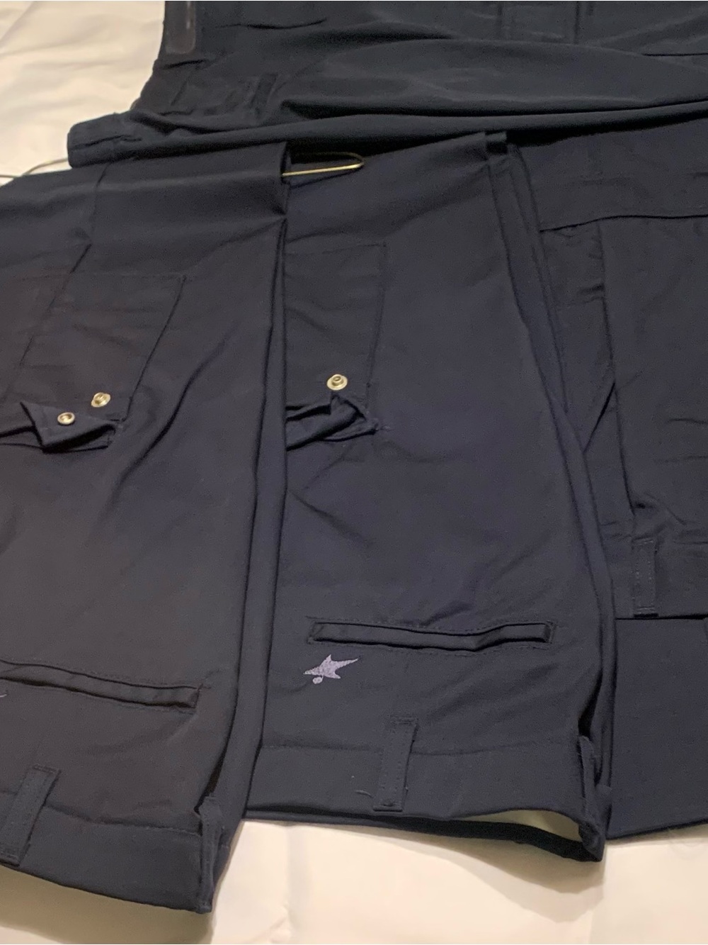 Lot of 7 Aramark Authentic Men's Uniform Industrial Pants 36x32 Navy Blue NWOT